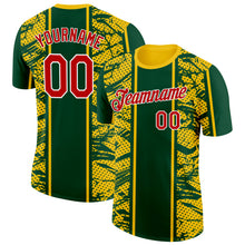 Загрузить изображение в средство просмотра галереи, Custom Yellow Red Green-White Brazil Grunge Performance T-Shirt
