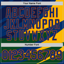 Загрузить изображение в средство просмотра галереи, Custom Blue US Navy Blue Yellow Green-Orange Brazil Geometric Shape Performance T-Shirt
