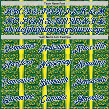 Load image into Gallery viewer, Custom Green US Navy Blue Yellow-White Brazil Ethnic Tribal Performance T-Shirt
