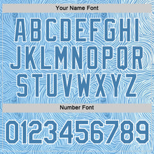 Загрузить изображение в средство просмотра галереи, Custom Blue White Argentina Swirling Wave Performance T-Shirt
