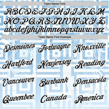 Load image into Gallery viewer, Custom Blue Black-White Argentina Geometric Shape Performance T-Shirt
