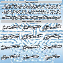 Load image into Gallery viewer, Custom Blue White-Black Argentina Geometric Polka Dot Lines Performance T-Shirt
