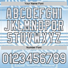 Load image into Gallery viewer, Custom Blue White-Black Argentina Geometric Polka Dot Lines Performance T-Shirt
