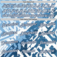 Load image into Gallery viewer, Custom Blue White Argentina Abstract Geometric Performance T-Shirt
