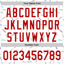 Load image into Gallery viewer, Custom White Red 3D Pattern Design Foodie Candy Sweets Authentic Baseball Jersey
