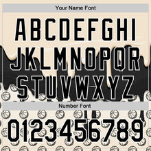 Load image into Gallery viewer, Custom Cream Black-White 3D Pattern Design Foodie Dripping Ice Cream Authentic Baseball Jersey
