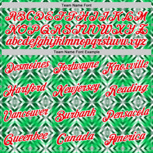 Laden Sie das Bild in den Galerie-Viewer, Custom Green Fire Red-White Portugal Geometric Performance T-Shirt
