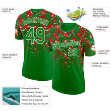Load image into Gallery viewer, Custom Grass Green Red-White Portugal Splash Performance T-Shirt
