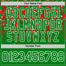 Load image into Gallery viewer, Custom Grass Green Red-White Portugal Splash Performance T-Shirt
