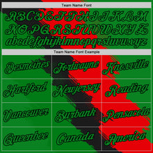 Load image into Gallery viewer, Custom Grass Green Red-Black Portugal Grunge Splash Brush Stroke Polka Dot Performance T-Shirt
