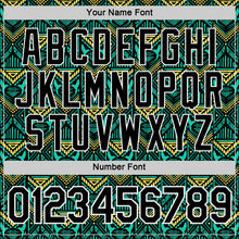 Load image into Gallery viewer, Custom Green Black Yellow-White Jamaica Geometric Performance T-Shirt
