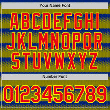 Загрузить изображение в средство просмотра галереи, Custom Yellow Fire Red-Purple Colombia Stripe Geometric Performance T-Shirt
