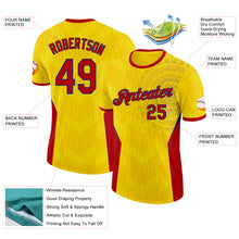 Загрузить изображение в средство просмотра галереи, Custom Yellow Red-Royal Colombia Geometric Performance T-Shirt
