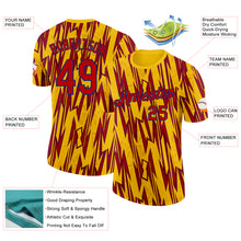 Загрузить изображение в средство просмотра галереи, Custom Yellow Red-Royal Colombia Lightning Performance T-Shirt
