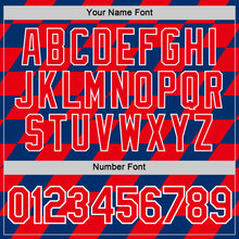 Load image into Gallery viewer, Custom US Navy Blue Fire Red-White Croatia Rhombus Performance T-Shirt
