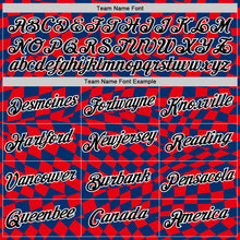 Load image into Gallery viewer, Custom Blue Black White-Red Croatia Plaid Performance T-Shirt
