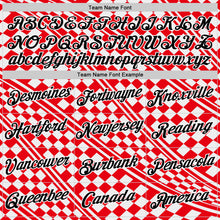 Load image into Gallery viewer, Custom Red Black-White Croatia Plaid Performance T-Shirt
