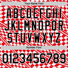 Load image into Gallery viewer, Custom Red Black-White Croatia Plaid Performance T-Shirt
