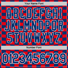 Load image into Gallery viewer, Custom US Navy Blue White-Red Croatia Plaid Performance T-Shirt
