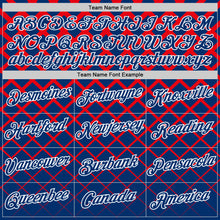 Load image into Gallery viewer, Custom US Navy Blue White-Red Croatia Geometric Performance T-Shirt
