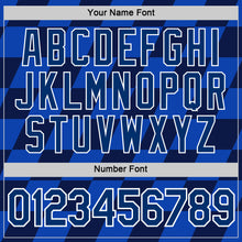 Load image into Gallery viewer, Custom Blue US Navy Blue White-Navy Croatia Plaid Performance T-Shirt
