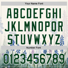 Load image into Gallery viewer, Custom White Green Texas Bluebonnet Floral City Edition Authentic Baseball Jersey
