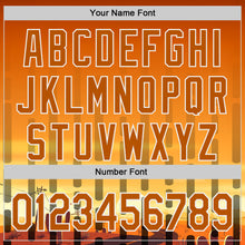 Load image into Gallery viewer, Custom Texas Orange Yellow Black-White Texas Sunset Southwest Landscape City Edition Authentic Baseball Jersey
