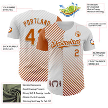 Load image into Gallery viewer, Custom White Texas Orange Texas Stripe City Edition Authentic Baseball Jersey
