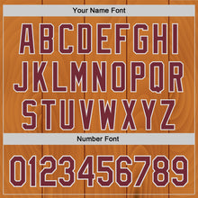 Загрузить изображение в средство просмотра галереи, Custom Brown Burgundy-White Texas Cowboy City Edition Authentic Baseball Jersey
