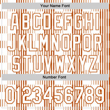 Load image into Gallery viewer, Custom White Texas Orange Texas Flag Stripe City Edition Authentic Baseball Jersey
