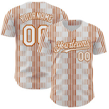 Load image into Gallery viewer, Custom White Texas Orange Texas Flag Stripe City Edition Authentic Baseball Jersey
