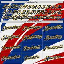 Charger l'image dans la galerie, Custom Red Royal Gold-White France Performance T-Shirt
