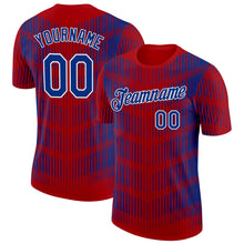 Загрузить изображение в средство просмотра галереи, Custom Red Royal-White France Performance T-Shirt
