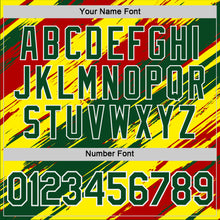 Load image into Gallery viewer, Custom Green White Light Yellow-Red Bolivia Brush Performance T-Shirt
