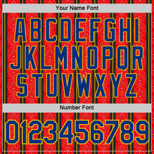 Laden Sie das Bild in den Galerie-Viewer, Custom Red Royal-Gold Spain Stripe Performance T-Shirt
