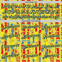 Загрузить изображение в средство просмотра галереи, Custom Yellow Royal Red-Light Yellow Spain Abstract Performance T-Shirt
