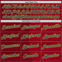 Laden Sie das Bild in den Galerie-Viewer, Custom Red Royal-Gold Spain Brush Stroke Performance T-Shirt
