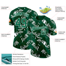 Load image into Gallery viewer, Custom Green Kelly Green-White Saudi Arabia Abstract Swirl Performance T-Shirt
