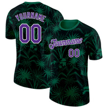 Load image into Gallery viewer, Custom Green Purple-White Saudi Arabia Tropical Palm Trees Performance T-Shirt
