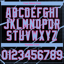 Load image into Gallery viewer, Custom Black Light Blue-Pink 3D Pattern Design Lightning Polka Dot Authentic Baseball Jersey
