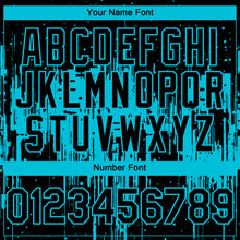 Load image into Gallery viewer, Custom Black Lakes Blue 3D Pattern Design Dripping Splatter Paint Authentic Baseball Jersey
