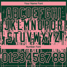 Load image into Gallery viewer, Custom Green Medium Pink 3D Pattern Design Dripping Splatter Paint Authentic Baseball Jersey
