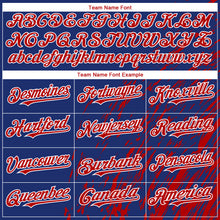 Загрузить изображение в средство просмотра галереи, Custom Royal Red-White 3D Pattern Design Paint Stroke Grunge Streak Authentic Baseball Jersey
