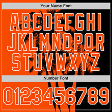 Charger l'image dans la galerie, Custom Black Orange-White 3D Pattern Design Hawaii Palm Trees Tropical Coconut Authentic Baseball Jersey
