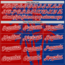 Charger l'image dans la galerie, Custom Royal Red-White 3D Pattern Design Hawaii Palm Trees Tropical Coconut Authentic Baseball Jersey
