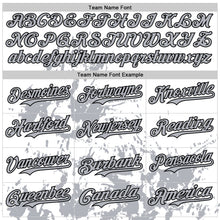Charger l'image dans la galerie, Custom White Gray-Black Splatter Authentic Baseball Jersey
