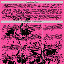 Charger l'image dans la galerie, Custom Pink Black Splatter Authentic Baseball Jersey
