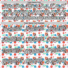 Load image into Gallery viewer, Custom White Black Sugar Skull Day of the Dead Mexican Folk Art Authentic Baseball Jersey
