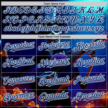 Charger l'image dans la galerie, Custom Black US Navy Blue-White Sugar Skull Day of the Dead Mexican Folk Art Authentic Baseball Jersey
