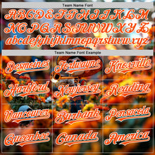 Load image into Gallery viewer, Custom Black Orange-White Sugar Skull Day of the Dead Mexican Folk Art Authentic Baseball Jersey
